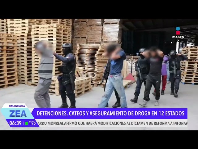 ⁣Logran detenciones y aseguramientos en operativos contra el crimen organizado