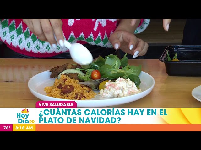 ⁣Las calorías en un plato navideño