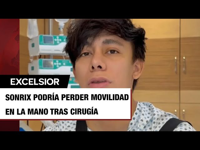 ⁣Influencer Sonrix podría perder la movilidad en la mano tras accidente; cuenta qué pasó