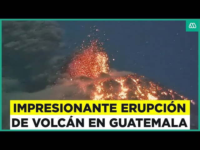 ⁣Video muestra impactante erupción de volcán de fuego en Guatemala