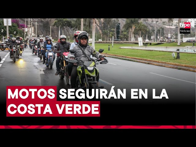 ⁣El plan piloto para motos en la Costa Verde se amplía por seis meses más