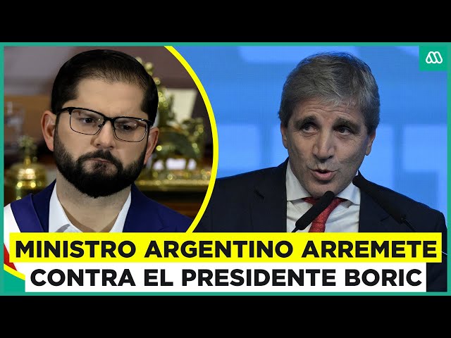 ⁣Ministro de Argentina lanza duras palabras contra el presidente Boric