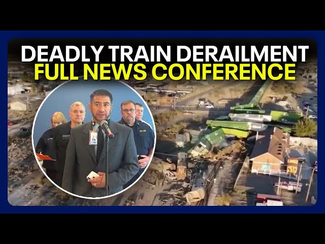 ⁣Train derailment in Pecos, TX: FULL NEWS CONFERENCE