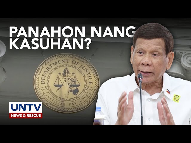 PBBM, ipinauubaya na sa DOJ ang rekomendasyon na kasuhan si dating Pangulong Rodrigo Duterte