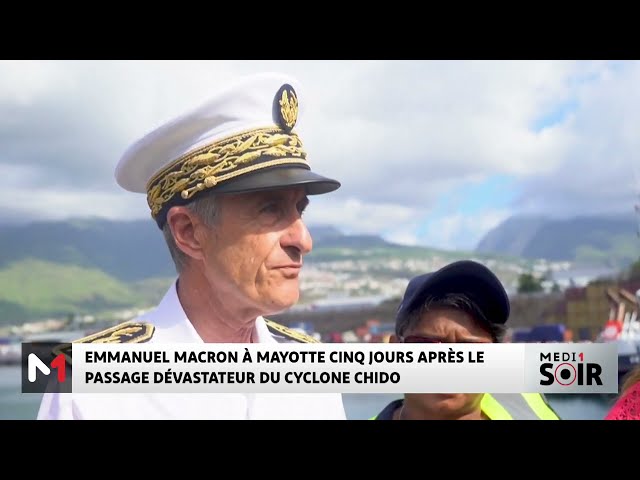 ⁣Emmanuel Macron à Mayotte 5 jours après le passage dévastateur du cyclone Chido