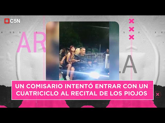 ⁣Separaron al COMISARIO que intentó entrar a la FUERZA al recital de LOS PIOJOS