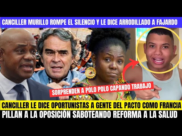 ⁣CANCILLER EXPLOTA Y LE DICE ARRODILLADO A FAJARDO Y OPORTUNISTA A FRANCIA.POLO POLO PILLADO VAGANDO