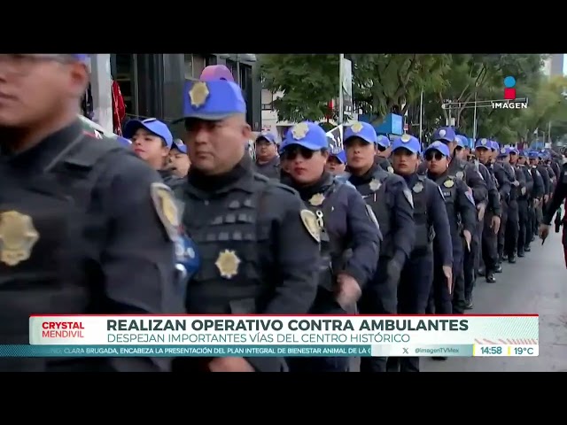 ⁣Retiran puestos ambulantes del Centro Histórico y Bellas Artes | Noticias con Crystal Mendivil