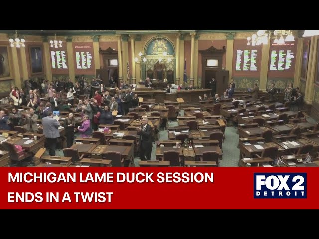 ⁣Michigan political chaos as lawmakers boycott lameduck