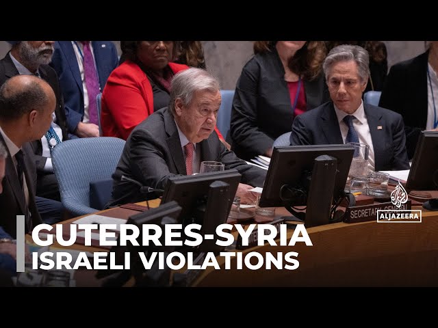 ⁣Israel strikes violate Syria's sovereignty: Guterres