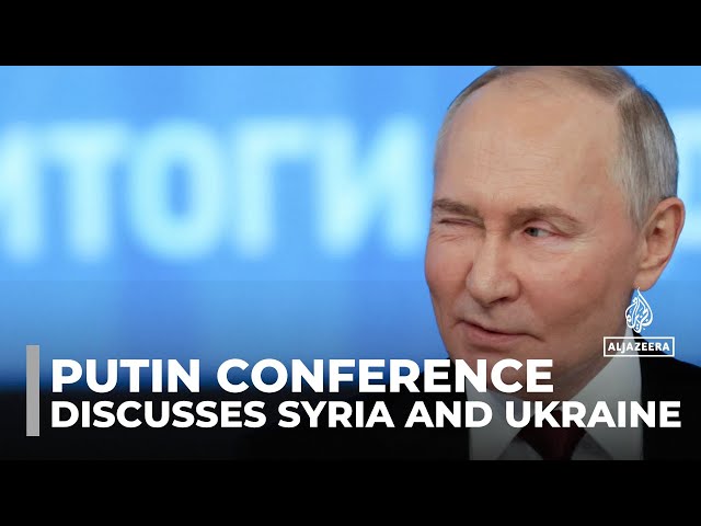 ⁣Putin's year-end press conference: The Russian president discusses Syria and Ukraine