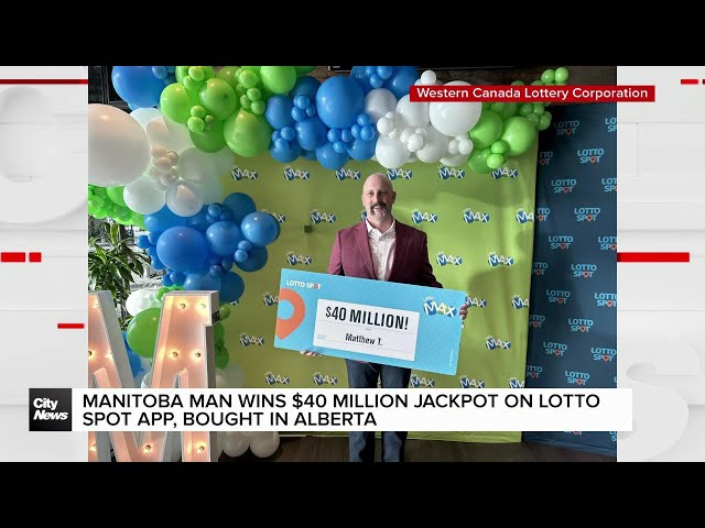 ⁣Manitoba Man Claims $40 Million Jackpot on Lotto Spot App, bought in Alberta