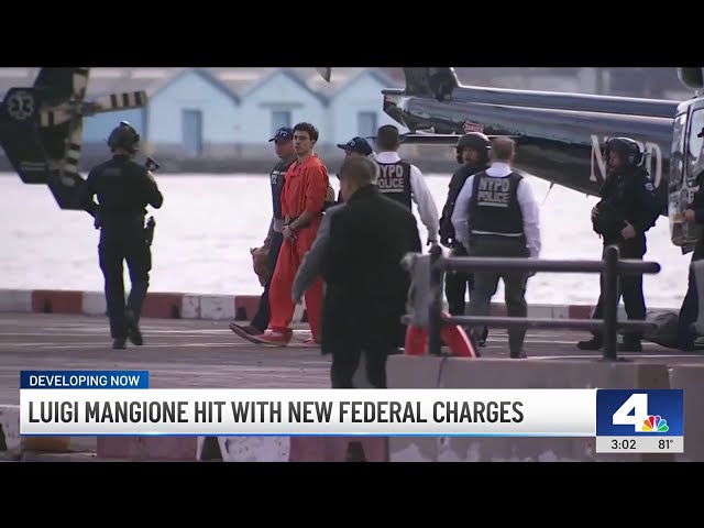 ⁣Luigi Mangione extradited, hit with new federal charges in New York