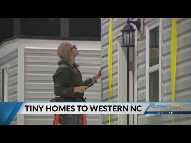 ⁣Charlotte organizations team up to build, deliver tiny homes to WNC