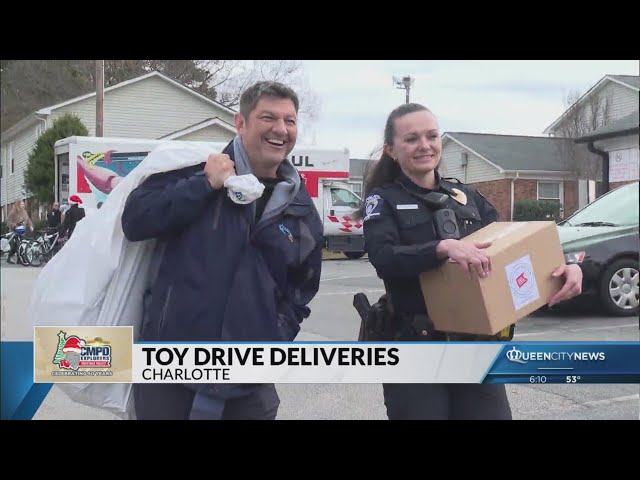 ⁣It’s delivery day! CMPD Toy Drive underway in Charlotte