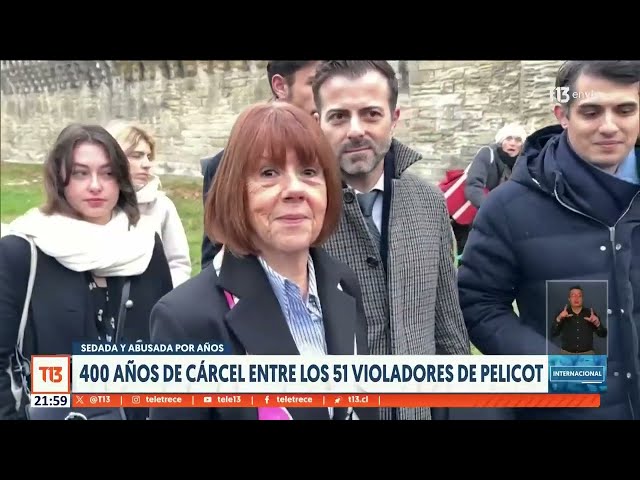 ⁣400 años de cárcel entre los 51 violadores de Pelicot en Francia