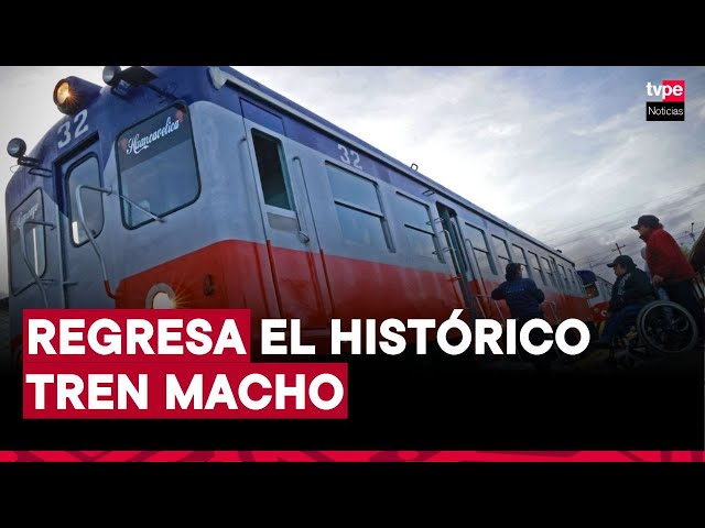 ⁣Tren Macho reinicia operaciones desde mañana 20 de diciembre, anunció el MTC