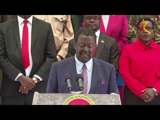 ⁣Prime CS Mudavadi cautions social media users against spreading misinformation