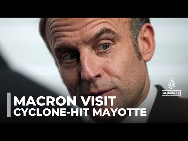 ⁣French President Macron visits cyclone-hit Mayotte as Mozambique struggles with storm aftermath