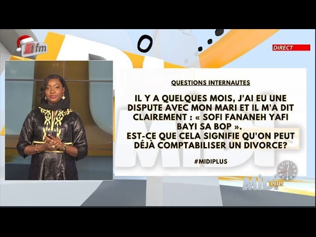 ⁣Questions 3: J'ai eu une dispute avec mon mari & il m'a dit clairement " sofi fan