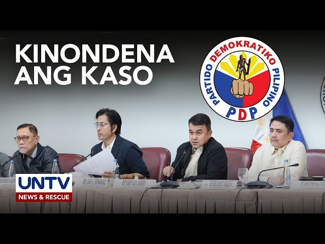 PDP-Laban, kinondena ang rekomendasyon ng Quad Comm na sampahan ng kaso si FPRRD, Dela Rosa at Go