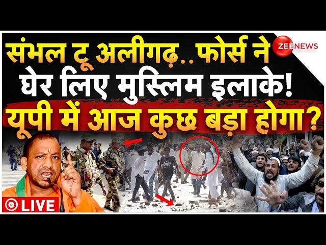 ⁣CM Yogi Big Action on Friday Namaz LIVE: संभल टू अलीगढ़..हाई अलर्ट पर यूपी, एक्शन में योगी | Sambhal