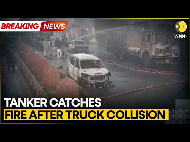 ⁣BREAKING: 5 Killed, 37 Injured As CNG Tanker Catches Fire After Truck Collision In Jaipur