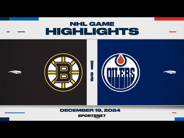 ⁣NHL Highlights | Bruins vs. Oilers - December 19, 2024