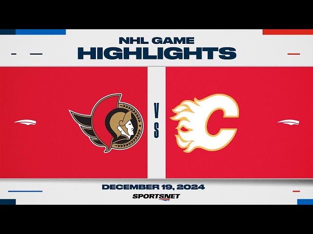 ⁣NHL Highlights | Senators vs. Flames - December 19, 2024