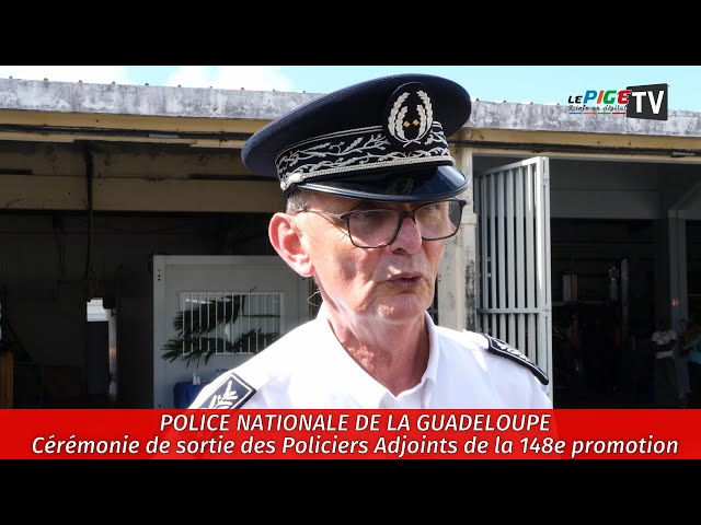 ⁣Police Nationale de la Guadeloupe : Cérémonie de sortie des Policiers Adjoints de la 148e promotion