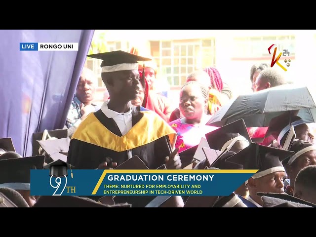 ⁣K24 TV LIVE | Rongo University 9th graduation ceremony