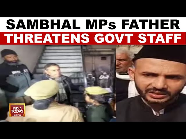 ⁣Sanbhal MPs Father Threatens Government Staff |  MP Caught Stealing Power | India Today News