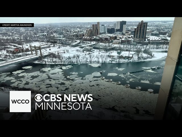 ⁣Minnesota waterways experience rare weather phenomena