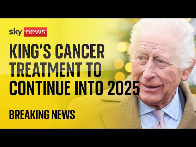 ⁣King Charles will continue his cancer treatment into next year, Sky News understands