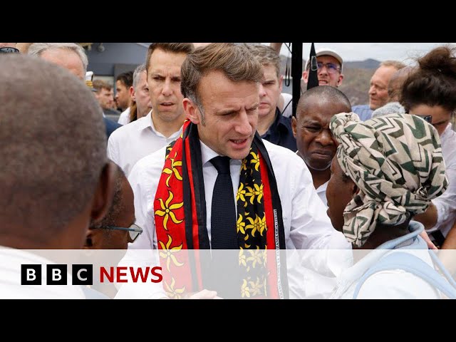 ⁣Macron visits Mayotte as it reels from devastation of Cyclone Chido | BBC News