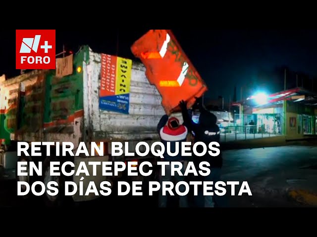 ⁣Ecatepec: Manifestantes retiran bloqueos en avenidas del Edomex; ¿Cuáles fueron los acuerdos?