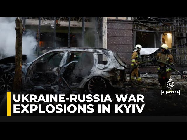 ⁣Explosions in Kyiv as Ukraine says missile attack targets capital