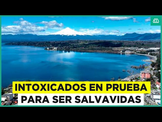 ⁣Jóvenes intoxicados en lago Villarrica en prueba para ser salvavidas