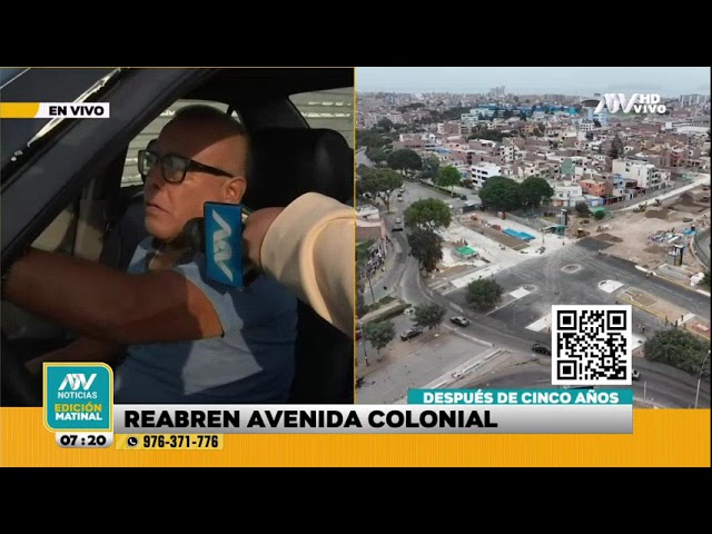 ⁣¡Después de cinco años! Av. Colonial es rehabilitada para los conductores