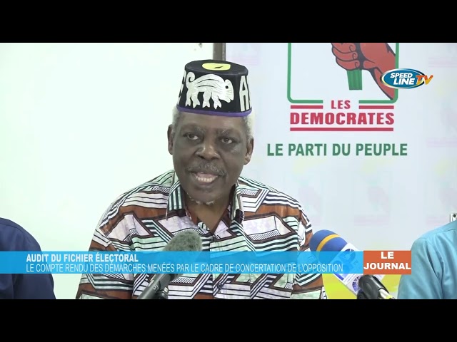 ⁣Audit du fichier électoral: le compte rendu des démarches menées par l'opposition