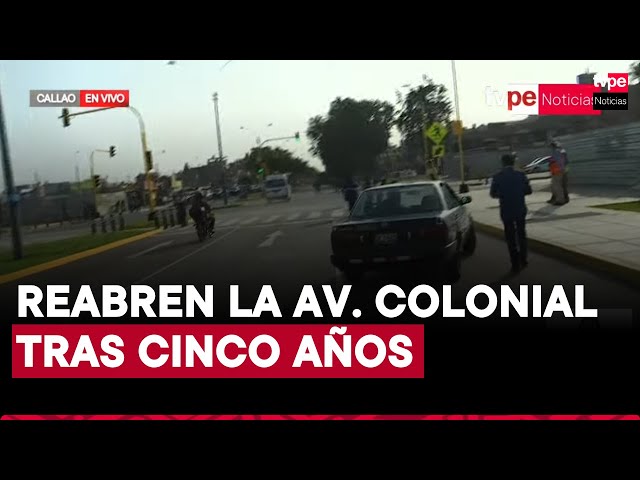 ⁣Abren tramo de la avenida Colonial luego de 5 años de trabajos por la Línea 2 del Metro de Lima