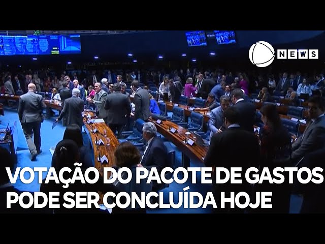 ⁣Congresso conclui nesta sexta-feira votação do pacote de corte de gastos do governo