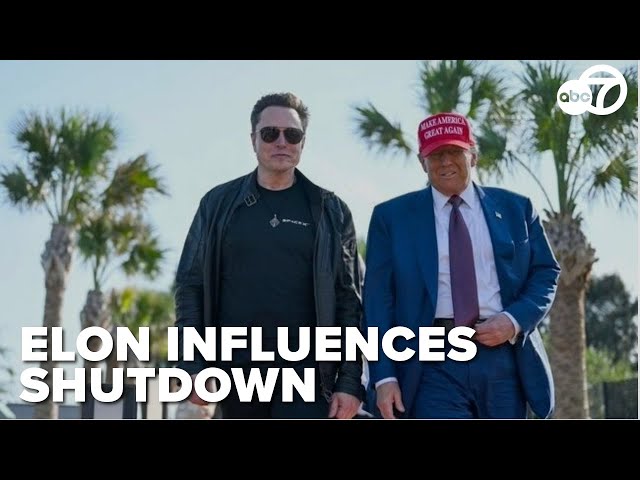 ⁣Elon Musk using influence in Washington to try and kickstart government shutdown