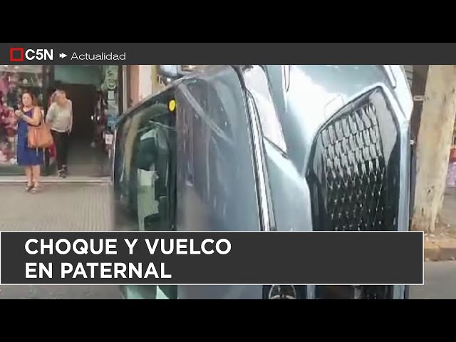 ⁣CHOQUE Y VUELCO EN PATERNAL