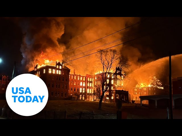 ⁣Fire engulfs buildings on historic Virginia Intermont College campus | USA TODAY