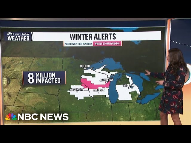 ⁣Winter storm threatens Midwest holiday travel