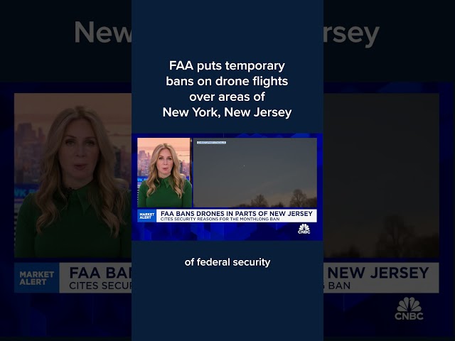 ⁣FAA puts temporary bans on drone flights over areas of New York, New Jersey