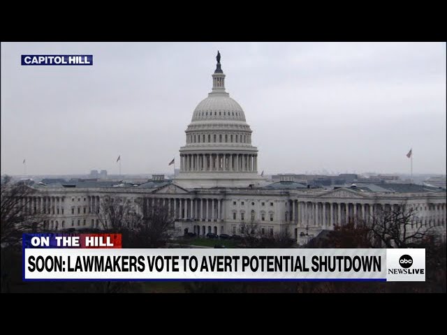 ⁣Lawmakers race to avert government shutdown ahead of midnight deadline