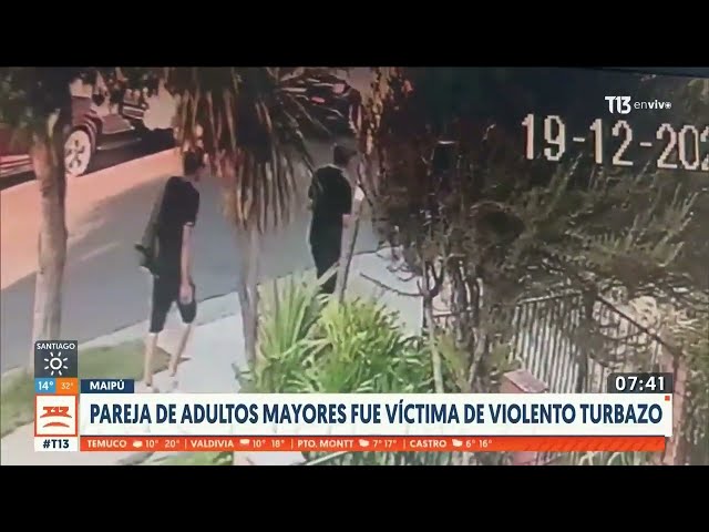 ⁣Pareja de adultos mayores fue víctima de violento turbazo