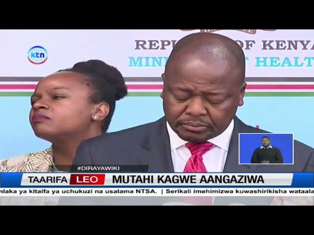 Mutahi Kagwe Aanziwa: Aliyekua waziri wa afya arejea serikalini